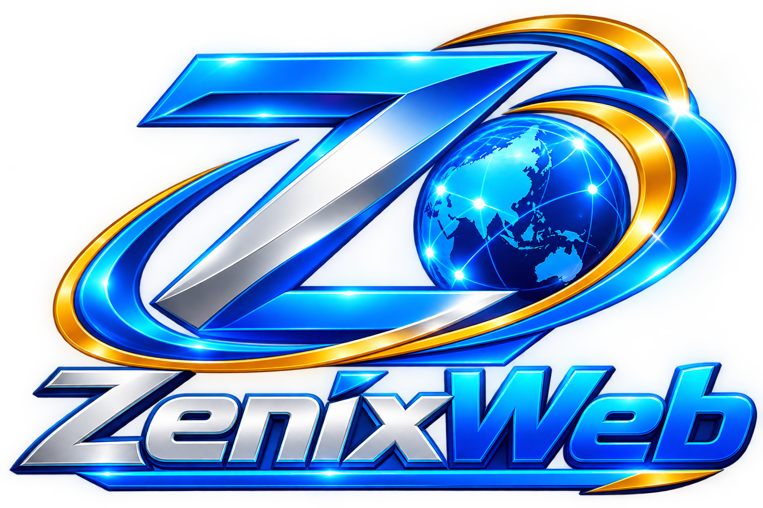 Logo orbital glossy ZenixWeb