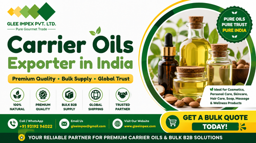 Carrier Oils Exporter in India – Premium Bulk Oils for Global B2B Buyers.png