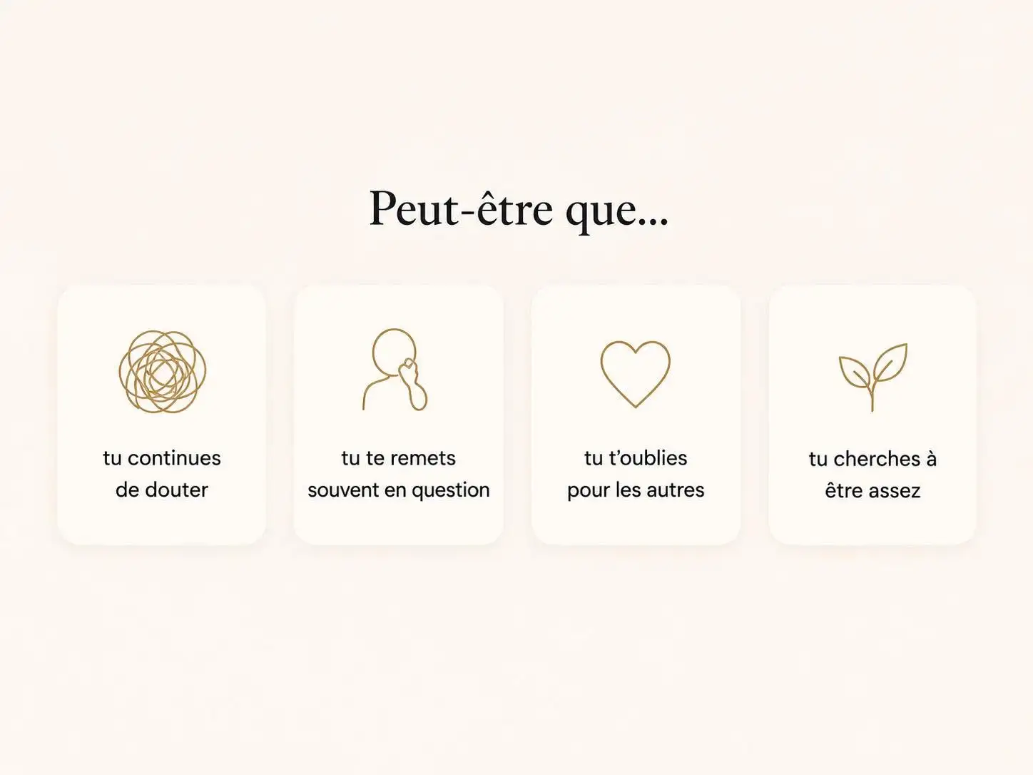 Peut-être que... bloc émotionnel