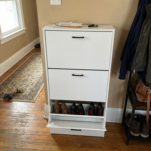 Tidy Hallway, Happy Home - White 18 shoe storage cabinet.jpg