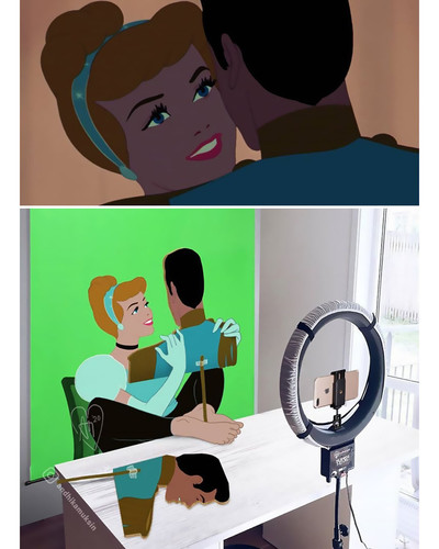 The indonesian artist Andhika Muksin decided to imagine what the backstage of Disney cartoons would .jpg
