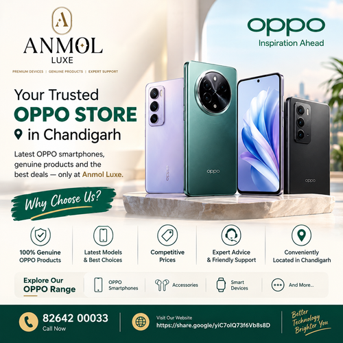 Best OPPO Store in Chandigarh for Latest Phones at Anmol Luxe.2