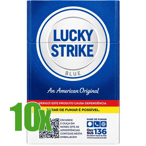 Cigarro Souza Cruz Lucky Strike Blue Na American Original Display C 10 Maços (2) (1).jpg