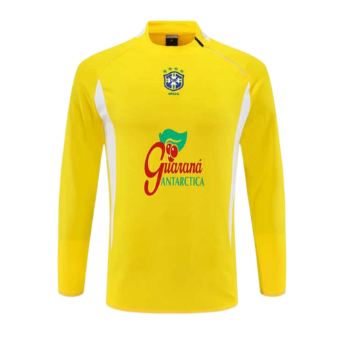 2002 season Brazil yellow Half pull training suit 副本.png