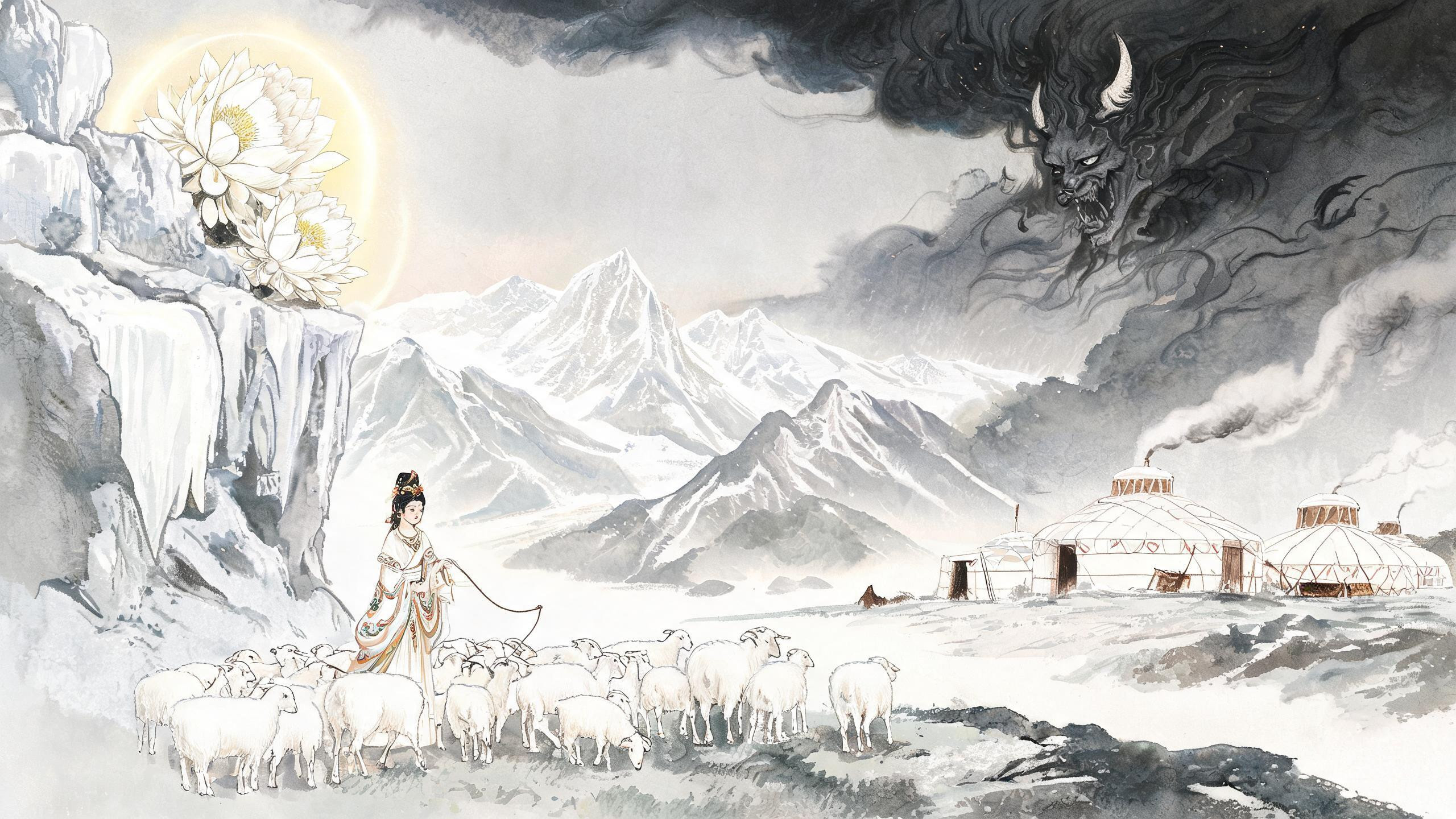 祁连山雪莲女