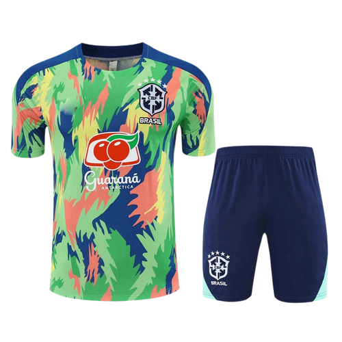 2526 season Brazil Training clothes suit Short sleeve Fan version 副本.png