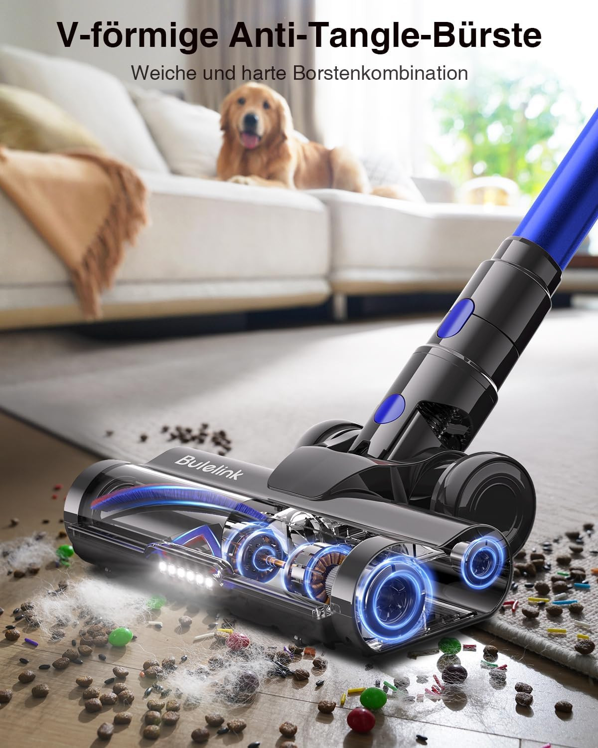 Brosse en V anti-enroulement