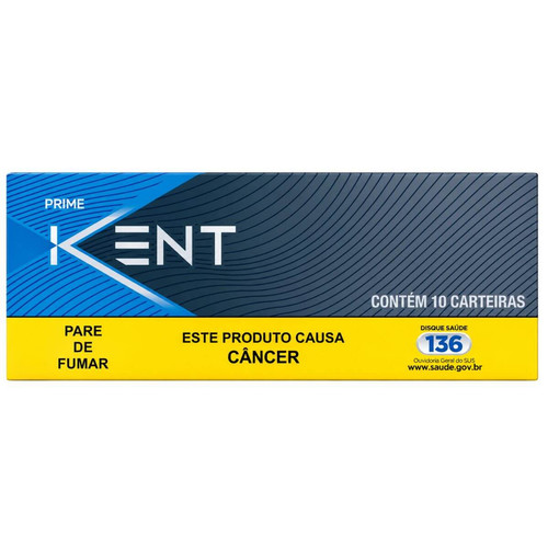 Cigarro Souza Cruz Kent Prime Blue Display C 10 Maços.jpg