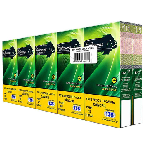 Cigarro Souza Cruz Rothmans International Click Sense Display C10 Maços (3).jpg