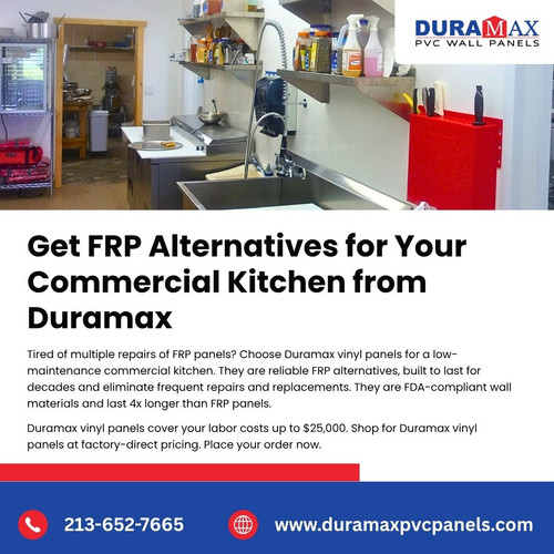 Get FRP Alternatives for Your Commercial Kitchen from Duramax.1