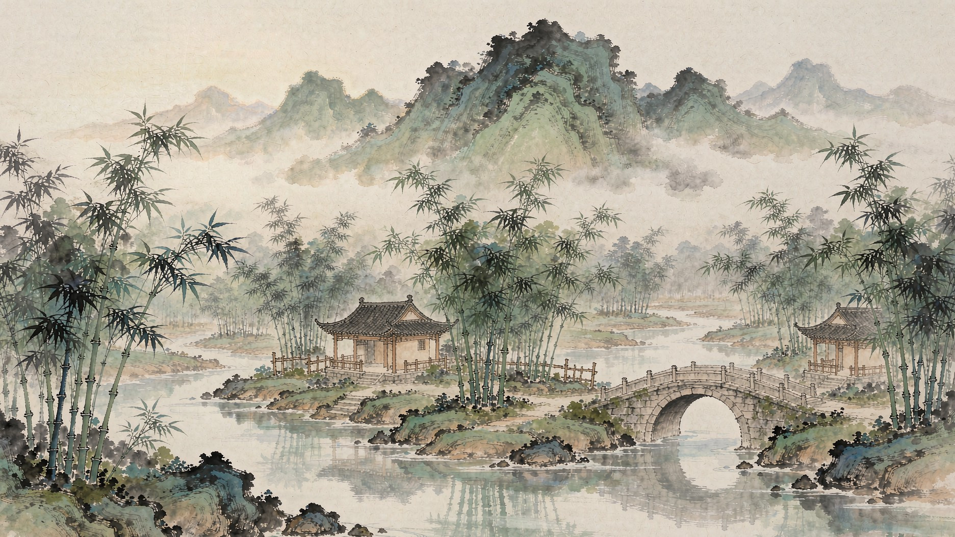 绍兴兰亭全景
