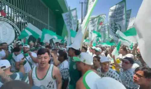 Domingo é guerra! Mancha Alviverde vai ao CT do Palmeiras e manda recado antes do Dérbi