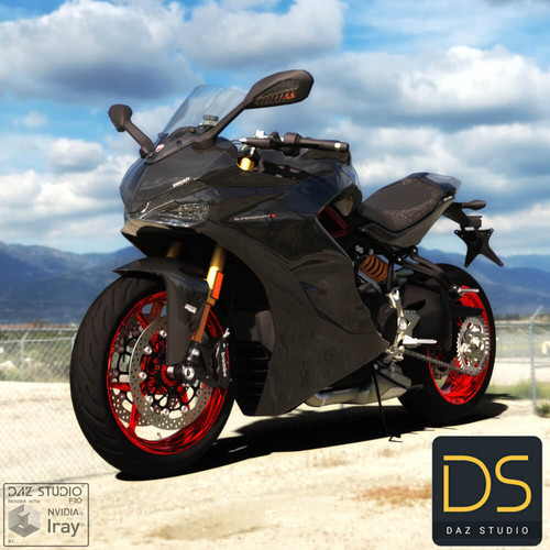 ducati motorcycle for daz studio 01.1