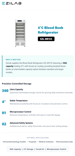 4°C Blood Bank Refrigerator EZL-BR155.png