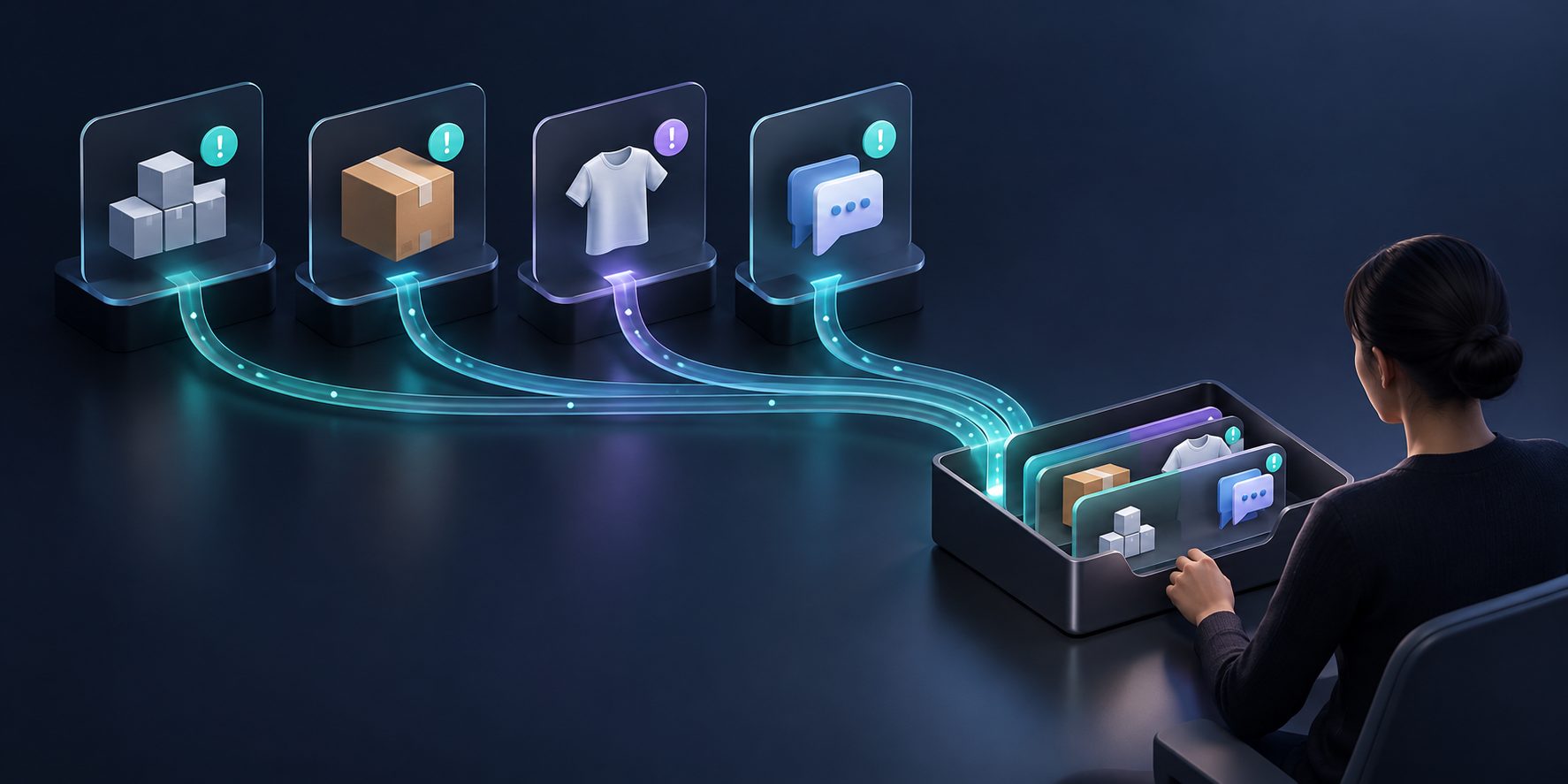 Store signals routed into one review tray