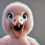 Vrolijk Roze Vogeljong