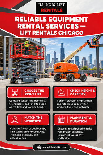 Reliable equipment rental services Lift Rentals Chicago.2