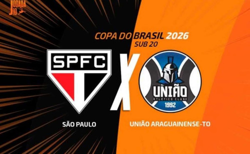 São Paulo busca consolidar vantagem contra o Araguainense na Copa do Brasil Sub-20