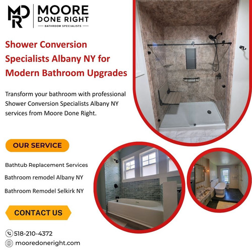 Shower Conversion Specialists Albany NY for Modern Bathroom Upgrades.1