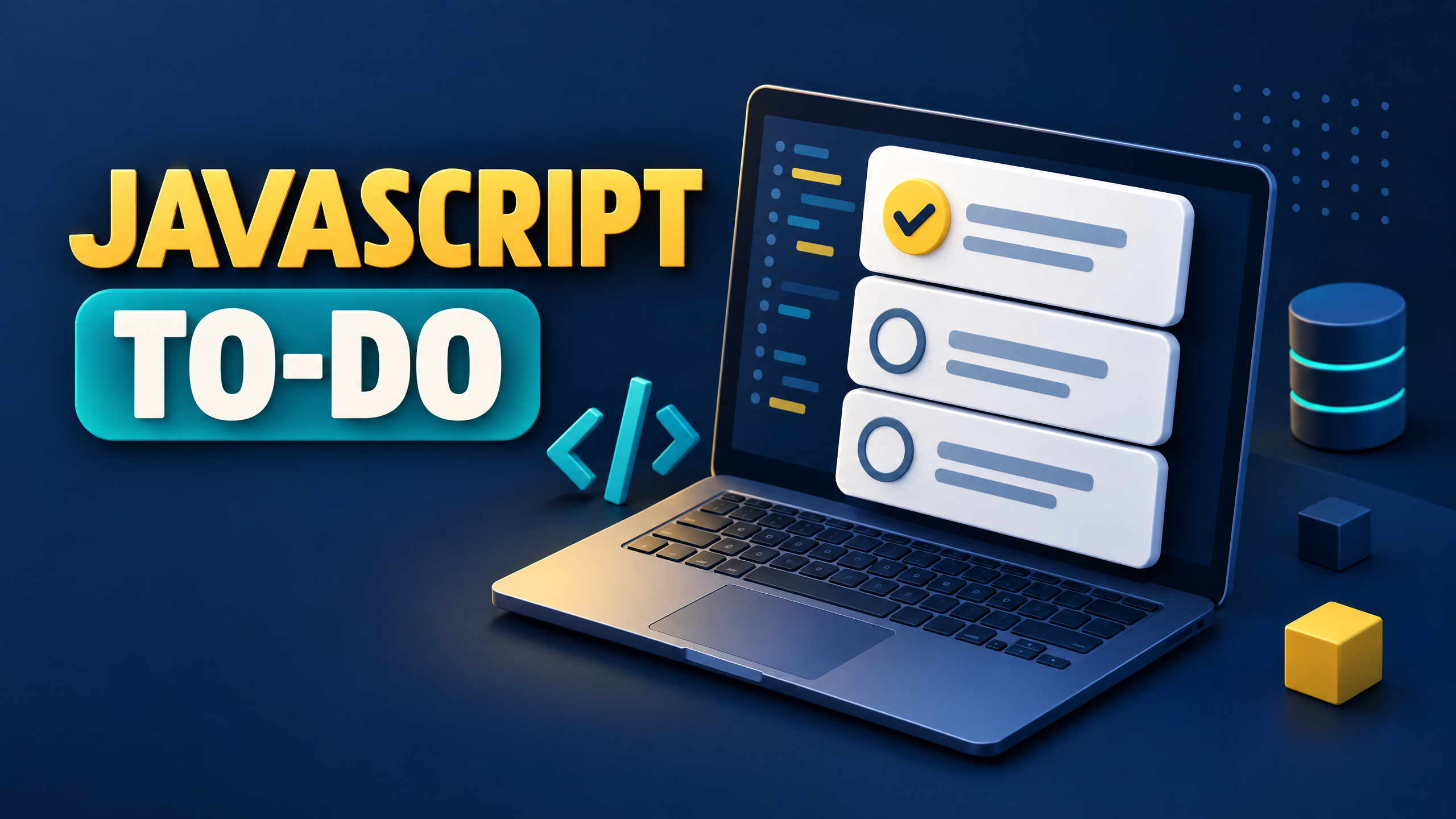 JavaScript To-do অ্যাপ—চেকলিস্ট ও ব্রাউজার স্টোরেজের মৌলিক চিত্র