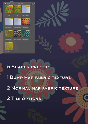 retro flowers shaders 01.1