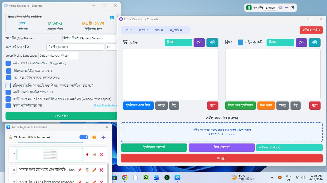 Kotha Keyboard Interface