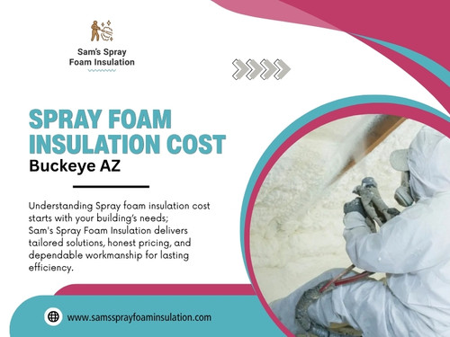 There is no single price that applies to every spray foam project. The Spray foam insulation cost Buckeye AZ homeowners see can change according to the property's size, foam type, accessibility, preparation, and existing conditions. For example, two attics with similar dimensions could require different amounts of work if one has clear access while the other contains old insulation and difficult corners.

Click here for more information: https://www.samssprayfoaminsulation.com/spray-foam-insulation

Find Us On Google Maps: https://maps.app.goo.gl/6qSAavRjv5UYBijq8

Address: 220 S 4th St,#8,Buckeye,AZ,85326,USA
Phone no: +1(623) 239-5345

Read Our Blogs:
https://samssprayfoaminsul.wixsite.com/samsspray
https://6aaa6c4e0db30.site123.me/
https://samssprayfoaminsulation.wordpress.com/

More Links:
https://beacons.ai/samssprayfoaminsulation
https://www.magcloud.com/user/samssprayfoaminsulation
https://www.blurb.com/user/samsspray
https://gravatar.com/samssprayfoaminsulation