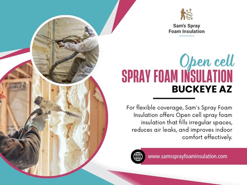 Open-cell foam has a softer, less dense structure and expands considerably after it is applied. That characteristic can be useful when the material needs to fill larger cavities. For people researching Open cell spray foam insulation Buckeye AZ, it helps to think about where that expansion makes practical sense.

Click here for more information: https://www.samssprayfoaminsulation.com/spray-foam-insulation

Find Us On Google Maps: https://maps.app.goo.gl/6qSAavRjv5UYBijq8

Address: 220 S 4th St,#8,Buckeye,AZ,85326,USA
Phone no: +1(623) 239-5345

Read Our Blogs:
https://samssprayfoaminsulation.weebly.com/
https://samssprayfoaminsulation.mystrikingly.com/
https://samssprayfoaminsul.wixsite.com/samsspray

More Links:
https://allmyfaves.com/samssprayfoaminsulation
https://www.apsense.com/user/samssprayfoaminsulation
https://soundcloud.com/samssprayfoaminsulation
https://www.reddit.com/user/samsspray/
