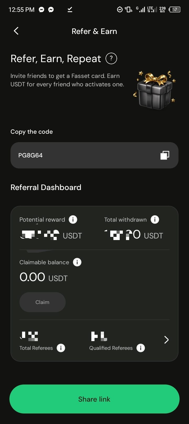 FASSET app invite option