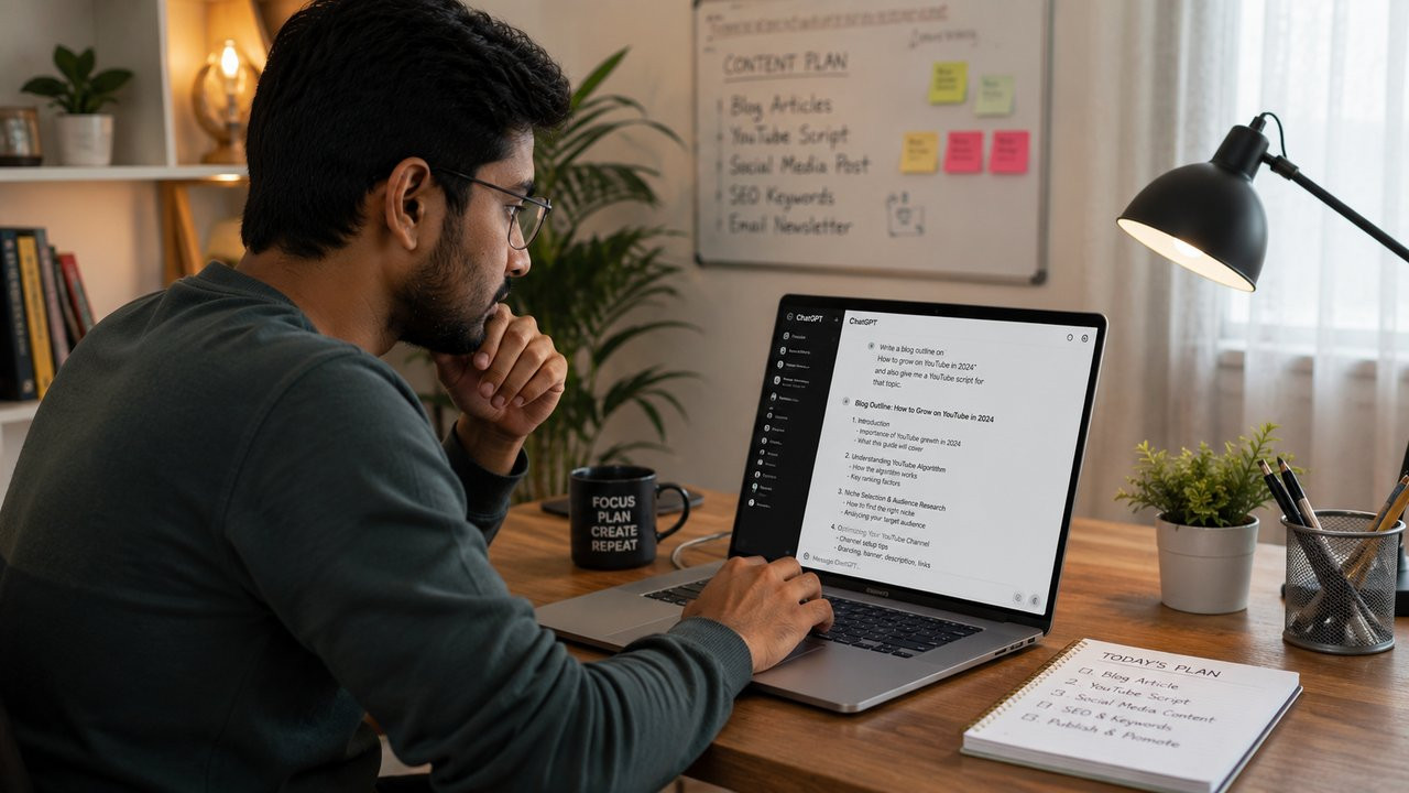 Using ChatGPT to write a blog outline and YouTube script