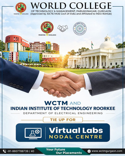 WCTM Gurgaon Partners with IIT Roorkee to Establish a Virtual Labs Nodal Centre.1