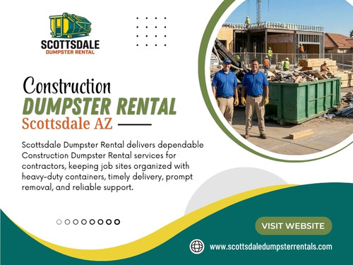 Choosing a Construction dumpster rental Scottsdale AZ service is one part of the planning, but there are several other details worth checking before the dumpster arrives.

Click here for more information: https://www.scottsdaledumpsterrentals.com/construction-dumpster-rental

Find Us On Google Map: https://maps.app.goo.gl/UnFZDP1VHMjBCVgm6

Scottsdale Dumpster Rental
Address: 4141 N Scottsdale Rd, #308, Scottsdale, AZ, 85251, USA
Phone: (602) 483-6363

Read Our Blog:

https://scottsdaledumpster.wixsite.com/scottsdaledumpster/
https://scottsdaledumpsterrentals.weebly.com/
https://scottsdaledumpster.yooco.org

More Links:

https://www.pinterest.com/scottsdaledumpsterrentals/
https://www.twitch.tv/scottsdaledumpsterrentals/about
https://www.flickr.com/people/scottsdaledumpsterrentals/