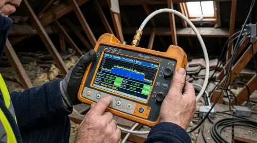 tv aerial digital spectrum analyzer signal meter mill hill