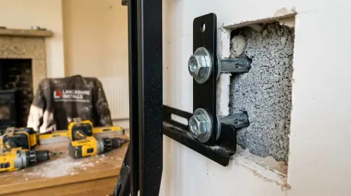 tv mounting corefix dot and dab masonry anchors beardwood
