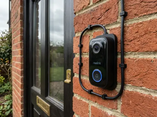 reolink poe video doorbell masonry installation uk