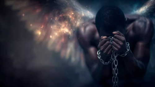 deb an African American Angel with cosmic wings his hands are fc52c8fe 3c9c 463b 9793 e5d0a502545b 1.2