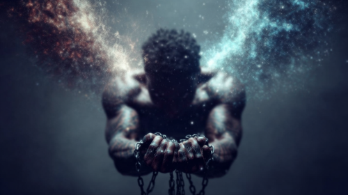 deb an African American Angel with cosmic wings his hands are fc52c8fe 3c9c 463b 9793 e5d0a502545b 0.2