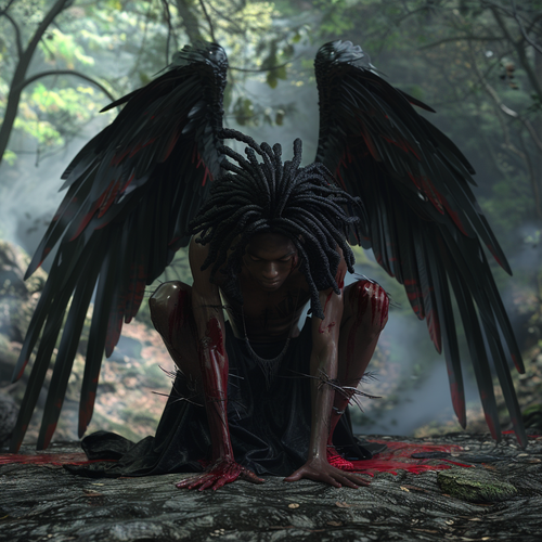 deb African American fallen angel with small dread locks lon 18ce1c34 88d4 4e4b a40c 2e7307d271d6 2.2