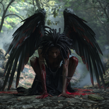deb African American fallen angel with small dread locks lon 18ce1c34 88d4 4e4b a40c 2e7307d271d6 2