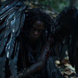 deb African American fallen angel with small dread locks lon 18ce1c34 88d4 4e4b a40c 2e7307d271d6 1