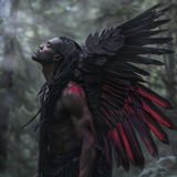 deb African American fallen angel with small dread locks lon 18ce1c34 88d4 4e4b a40c 2e7307d271d6 0