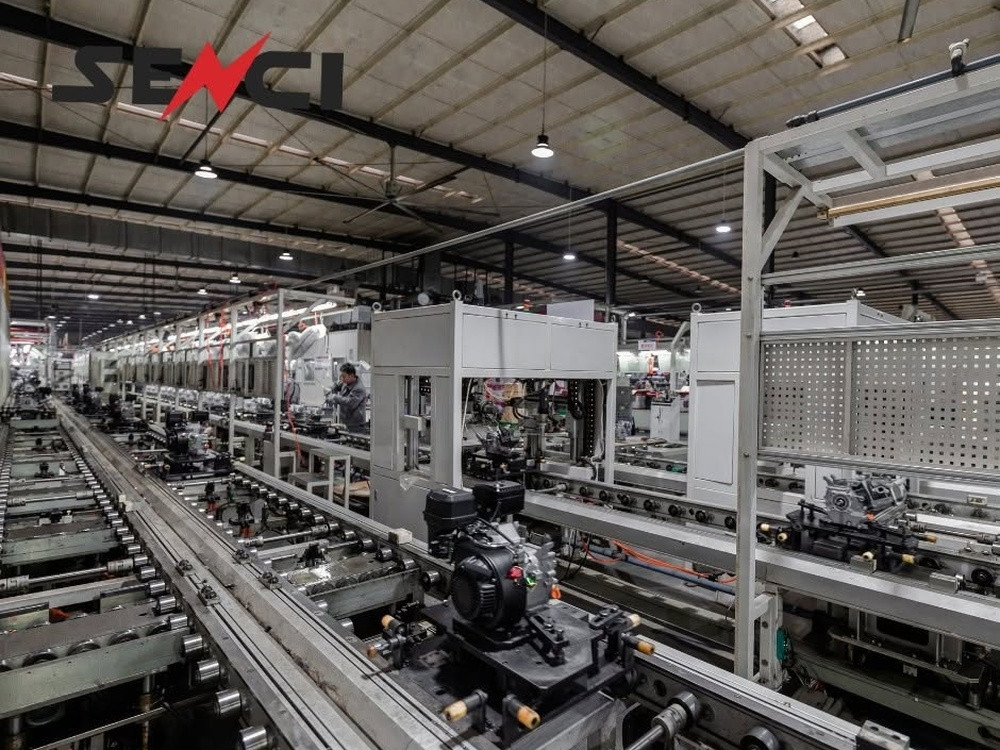 Zautomatyzowana linia produkcyjna i montaż silników spalinowych SENCI w Chongqing