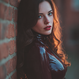 deb Beautiful woman with long wavy dark hair wearing a form f 63b90dde a52b 4de0 bd1a 53effb5b995f 0