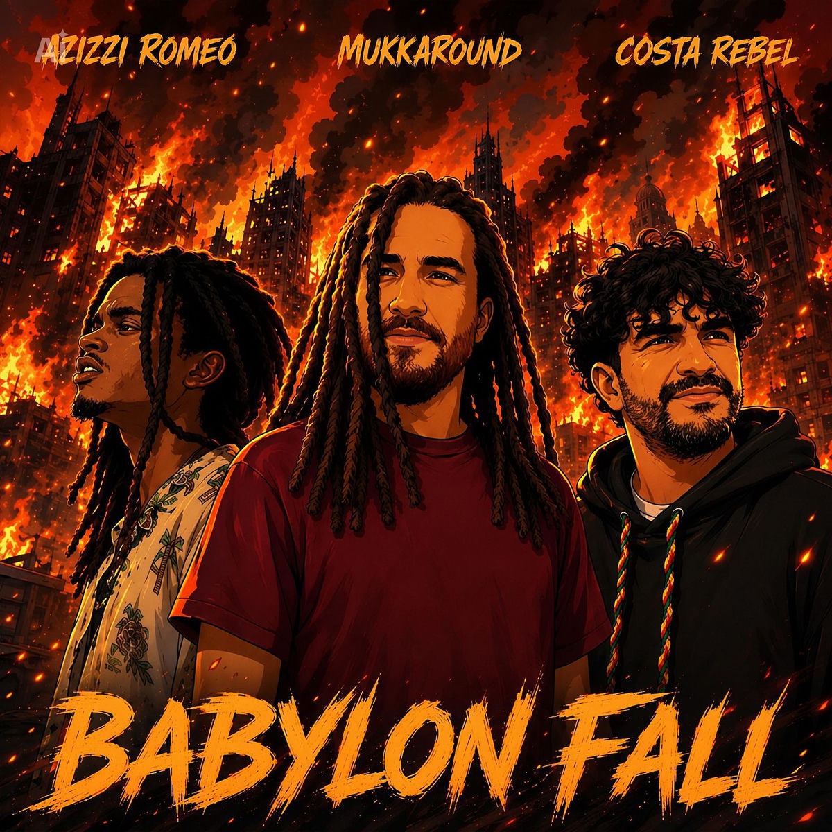 Mukkaround, Azizzi Romeo, Costa Rebel - Babylon Fall
