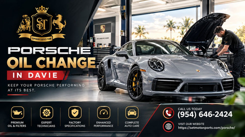 Porsche Oil Change in Davie.1
