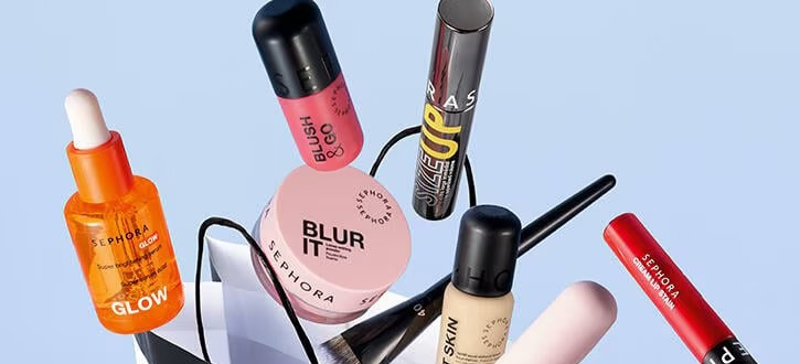 Makeup and skincare products