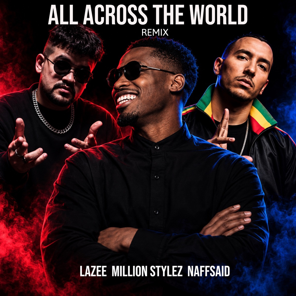 Lazee, Million Stylez &amp; Naffsaid - All Across The World (Remix)