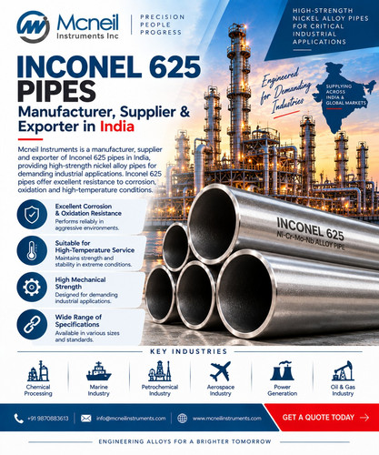 Inconel 625 Pipes Manufacturer, Supplier & Exporter in India | Mcneil Instrument.jpg