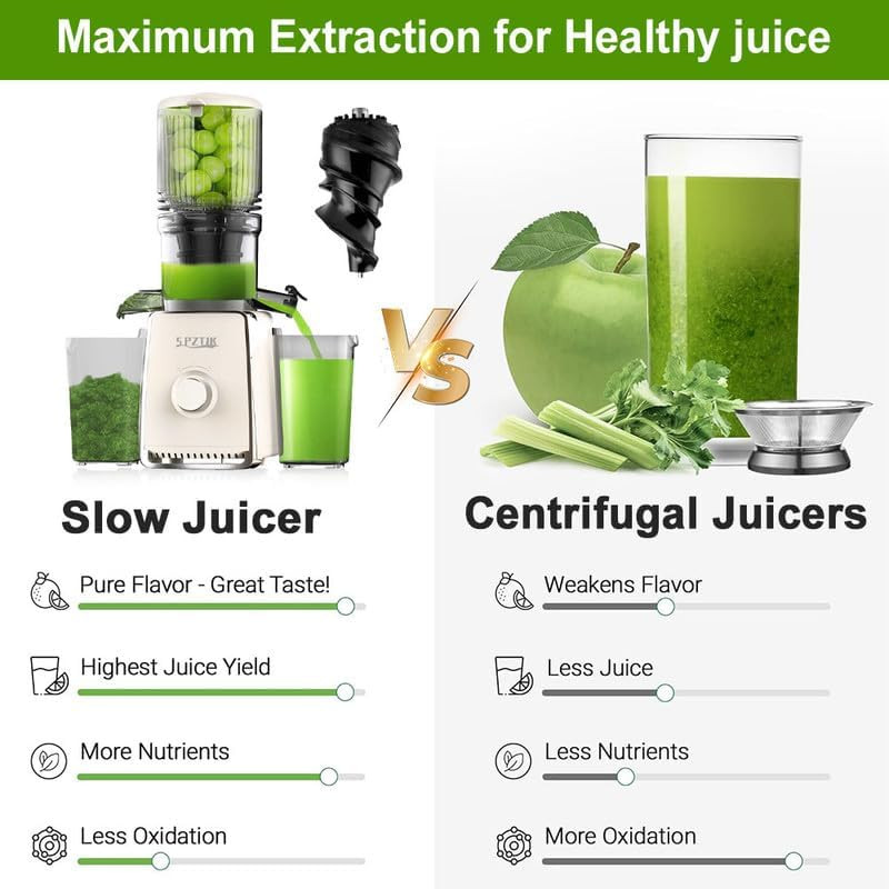 Extracteur lent contre centrifugeuse