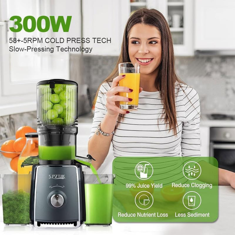 Jus pressé à froid dans une cuisine